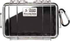 Pelican Products, Inc. - 5-1/16" Wide x 3-1/8" High, Clamshell Hard Case - Clear/Black, Polycarbonate - Exact Tooling