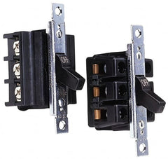 Cooper Wiring Devices - 2 Poles, 40 Amp, DPST, NEMA, Open Toggle Manual Motor Starter - 44.2mm Wide x 42.16mm Deep x 95.25mm High, 15 hp, CSA C22.2 No. 14, NEMA 1 & UL 508 - Exact Tooling