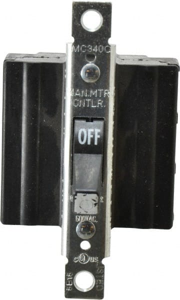Cooper Wiring Devices - 3 Poles, 40 Amp, 3PST, NEMA, Open Toggle Manual Motor Starter - 56.64mm Wide x 42.16mm Deep x 95.25mm High, 20 hp, CSA C22.2 No. 14, NEMA 1 & UL 508 - Exact Tooling