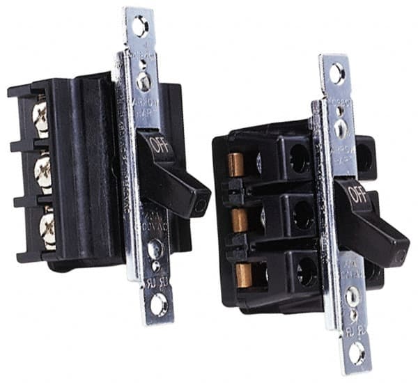 Cooper Wiring Devices - 3 Poles, 40 Amp, 3PST, NEMA, Open Toggle Manual Motor Starter - 44.2mm Wide x 42.16mm Deep x 95.25mm High, 20 hp, CSA C22.2 No. 14, NEMA 1 & UL 508 - Exact Tooling