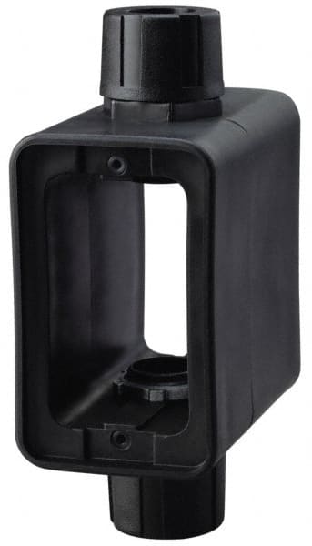 Cooper Wiring Devices - 1 Gang, Thermoplastic Rectangle Portable Outlet Box - 6-1/2" Overall Height x 4-1/4" Overall Width x 2-5/8" Overall Depth, Weather Resistant - Exact Tooling