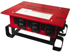 Cooper Wiring Devices - 7 Outlet, 125/240 Volt, 50 Amp Rating, Stand Alone Unit, Automatic, Industrial Distribution Center - Reinforced Metal Housing, 3 Front Outlets, Power Distribution Center with GFCI Protection - Exact Tooling