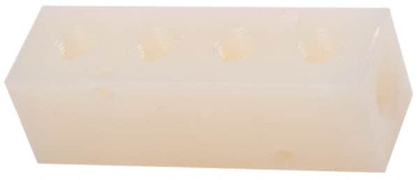 Made in USA - 3/8" Inlet, 1/4" Outlet Manifold - 4.12" Long x 1-1/4" Wide x 1-1/4" High, 0.2" Mount Hole, 2 Inlet Ports, 4 Outlet Ports - Exact Tooling