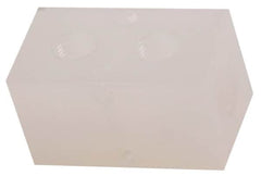 Made in USA - 3/8" Inlet, 1/4" Outlet Manifold - 2.38" Long x 1-1/4" Wide x 1-1/4" High, 0.2" Mount Hole, 2 Inlet Ports, 2 Outlet Ports - Exact Tooling