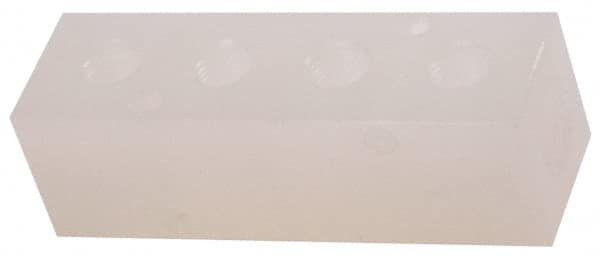 Made in USA - 1/4" Inlet, 1/8" Outlet Manifold - 3-1/4" Long x 1" Wide x 1" High, 0.17" Mount Hole, 2 Inlet Ports, 4 Outlet Ports - Exact Tooling