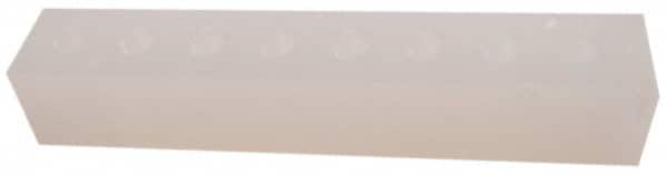 Made in USA - 1/4" Inlet, 1/8" Outlet Manifold - 6-1/4" Long x 1" Wide x 1" High, 0.17" Mount Hole, 2 Inlet Ports, 8 Outlet Ports - Exact Tooling