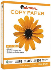 UNIVERSAL - 8-1/2" x 11" White Copy Paper - Use with Laser Printers, Copiers, Plain Paper Fax Machines - Exact Tooling