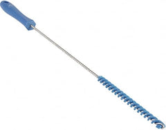 Vikan - 0.4" Diam Polyester Valve Brush - 19-5/8" OAL, 5-11/16" Head Length, Polypropylene & Stainless Steel Handle - Exact Tooling