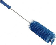 Vikan - 2" Diam Polyester Valve Brush - 19-5/8" OAL, 5-15/16" Head Length, Polypropylene & Stainless Steel Handle - Exact Tooling