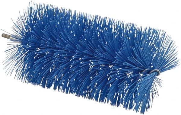Vikan - 3-1/2" Diam Polyester Tube Brush - 7-1/2" OAL, 7" Head Length, Stainless Steel Handle - Exact Tooling