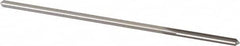 Made in USA - 0.134" Cobalt 4 Flute Chucking Reamer - Straight Flute, 0.119" Straight Shank, 7/8" Flute Length, 3-1/2" OAL - Exact Tooling