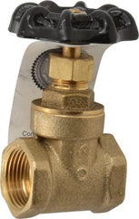 Legend Valve - 3/4" Pipe, Class 200, FNPT x FNPT Brass Solid Wedge Gate Valve - 200 WOG, 1 WSP, Bolted Bonnet, For Use with Potable Water Applications - Exact Tooling