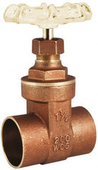 Legend Valve - 3/4" Pipe, Class 200, Sweat Brass Solid Wedge Gate Valve - 200 WOG, 1 WSP, Bolted Bonnet, For Use with Potable Water Applications - Exact Tooling