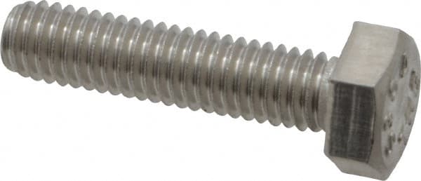 Value Collection - M6x1.00mm Metric Coarse, 22mm Length Under Head Hex Head Cap Screw - Fully Threaded, Grade 18-8 & Austenitic A2 Stainless Steel, Uncoated, 10mm Hex - Exact Tooling