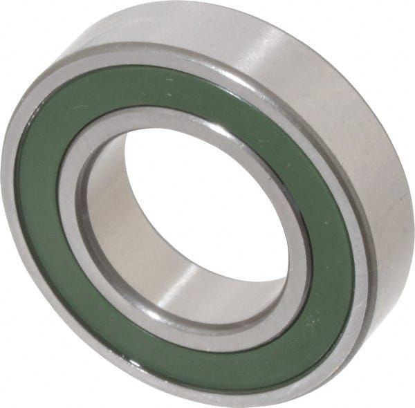 SKF - 15mm Bore Diam, 28mm OD, Double Seal Thin Section Radial Ball Bearing - 7mm Wide, 1 Row, Round Bore, 459 Lb Static Capacity, 906 Lb Dynamic Capacity - Exact Tooling