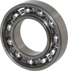 SKF - 20mm Bore Diam, 37mm OD, Open Thin Section Radial Ball Bearing - 9mm Wide, 1 Row, Round Bore, 821 Lb Static Capacity, 1,430 Lb Dynamic Capacity - Exact Tooling