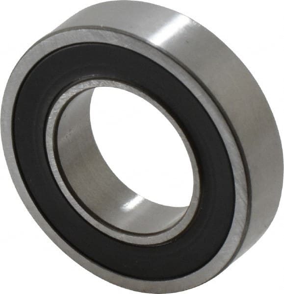 SKF - 20mm Bore Diam, 37mm OD, Double Seal Thin Section Radial Ball Bearing - 9mm Wide, 1 Row, Round Bore, 821 Lb Static Capacity, 1,430 Lb Dynamic Capacity - Exact Tooling