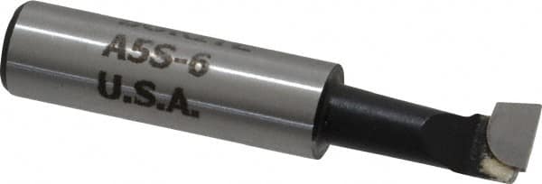 Borite - 5/16" Min Bore Diam, 3/4" Max Bore Depth, 3/8 Shank Diam, Boring Bar - Right Hand Cut, Carbide-Tipped, Black Oxide Finish - Exact Tooling