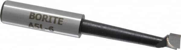 Borite - 5/16" Min Bore Diam, 1-1/2" Max Bore Depth, 3/8 Shank Diam, Boring Bar - Right Hand Cut, Carbide-Tipped, Black Oxide Finish - Exact Tooling