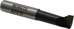 Borite - 7/16" Min Bore Diam, 1-1/8" Max Bore Depth, 3/8 Shank Diam, Boring Bar - Right Hand Cut, Carbide-Tipped, Black Oxide Finish - Exact Tooling