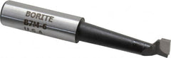 Borite - 7/16" Min Bore Diam, 1-11/16" Max Bore Depth, 1/2 Shank Diam, Boring Bar - Right Hand Cut, Carbide-Tipped, Black Oxide Finish - Exact Tooling