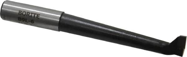 Borite - 9/16" Min Bore Diam, 3" Max Bore Depth, 1/2 Shank Diam, Boring Bar - Right Hand Cut, Carbide-Tipped, Black Oxide Finish - Exact Tooling