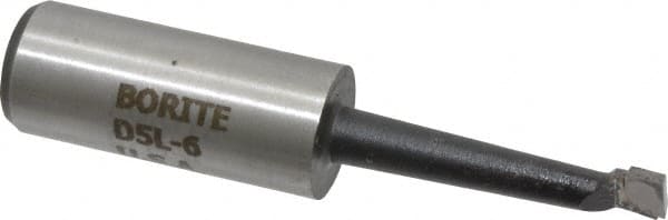 Borite - 5/16" Min Bore Diam, 1-1/2" Max Bore Depth, 5/8 Shank Diam, Boring Bar - Right Hand Cut, Carbide-Tipped, Black Oxide Finish - Exact Tooling