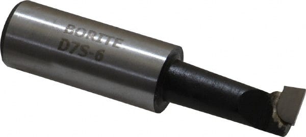 Borite - 7/16" Min Bore Diam, 1-1/8" Max Bore Depth, 5/8 Shank Diam, Boring Bar - Right Hand Cut, Carbide-Tipped, Black Oxide Finish - Exact Tooling