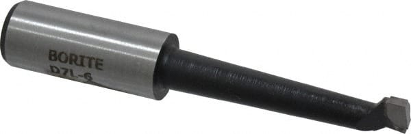 Borite - 7/16" Min Bore Diam, 2-1/4" Max Bore Depth, 5/8 Shank Diam, Boring Bar - Right Hand Cut, Carbide-Tipped, Black Oxide Finish - Exact Tooling