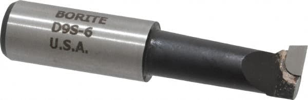 Borite - 9/16" Min Bore Diam, 1-1/2" Max Bore Depth, 5/8 Shank Diam, Boring Bar - Right Hand Cut, Carbide-Tipped, Black Oxide Finish - Exact Tooling