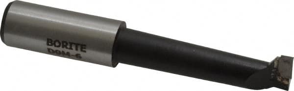 Borite - 9/16" Min Bore Diam, 2-1/4" Max Bore Depth, 5/8 Shank Diam, Boring Bar - Right Hand Cut, Carbide-Tipped, Black Oxide Finish - Exact Tooling