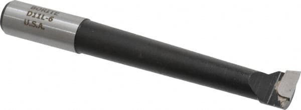 Borite - 11/16" Min Bore Diam, 3-3/4" Max Bore Depth, 5/8 Shank Diam, Boring Bar - Right Hand Cut, Carbide-Tipped, Black Oxide Finish - Exact Tooling