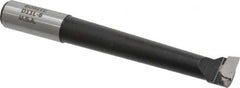 Borite - 11/16" Min Bore Diam, 3-3/4" Max Bore Depth, 5/8 Shank Diam, Boring Bar - Right Hand Cut, Carbide-Tipped, Black Oxide Finish - Exact Tooling