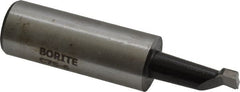 Borite - 7/16" Min Bore Diam, 1-1/8" Max Bore Depth, 3/4 Shank Diam, Boring Bar - Right Hand Cut, Carbide-Tipped, Black Oxide Finish - Exact Tooling