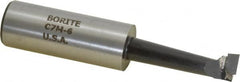 Borite - 7/16" Min Bore Diam, 1-11/16" Max Bore Depth, 3/4 Shank Diam, Boring Bar - Right Hand Cut, Carbide-Tipped, Black Oxide Finish - Exact Tooling