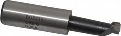 Borite - 9/16" Min Bore Diam, 1-1/2" Max Bore Depth, 3/4 Shank Diam, Boring Bar - Right Hand Cut, Carbide-Tipped, Black Oxide Finish - Exact Tooling