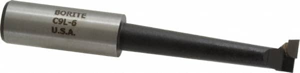 Borite - 9/16" Min Bore Diam, 3" Max Bore Depth, 3/4 Shank Diam, Boring Bar - Right Hand Cut, Carbide-Tipped, Black Oxide Finish - Exact Tooling