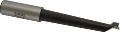 Borite - 11/16" Min Bore Diam, 3-3/4" Max Bore Depth, 3/4 Shank Diam, Boring Bar - Right Hand Cut, Carbide-Tipped, Black Oxide Finish - Exact Tooling