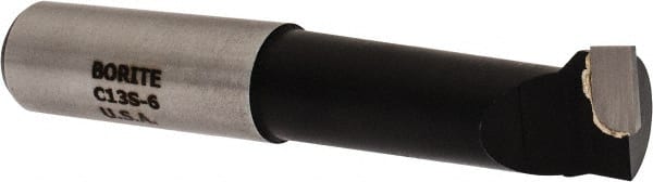 Borite - 13/16" Min Bore Diam, 2-1/4" Max Bore Depth, 3/4 Shank Diam, Boring Bar - Right Hand Cut, Carbide-Tipped, Black Oxide Finish - Exact Tooling