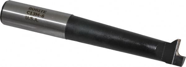 Borite - 13/16" Min Bore Diam, 3-3/8" Max Bore Depth, 3/4 Shank Diam, Boring Bar - Right Hand Cut, Carbide-Tipped, Black Oxide Finish - Exact Tooling