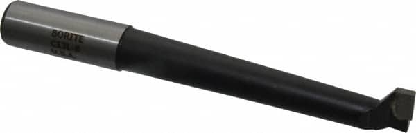 Borite - 13/16" Min Bore Diam, 4-1/2" Max Bore Depth, 3/4 Shank Diam, Boring Bar - Right Hand Cut, Carbide-Tipped, Black Oxide Finish - Exact Tooling