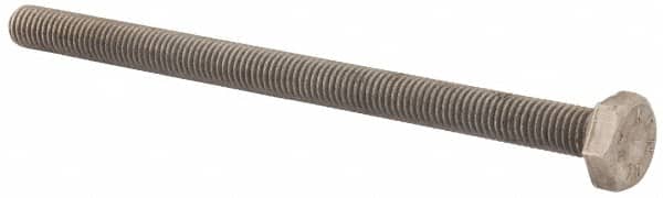 Value Collection - M10x1.50mm Metric Coarse, 150mm Length Under Head Hex Head Cap Screw - Fully Threaded, Grade 316 & Austenitic A4 Stainless Steel, Uncoated, 17mm Hex - Exact Tooling