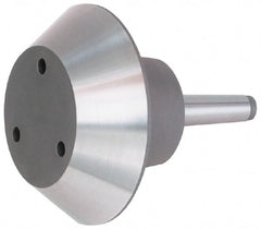 Bison - 5MT Taper, Steel Lathe Pipe Head Point - 9.39" OAL, 3,200 Max RPM, Compatible with Live Centers - Exact Tooling