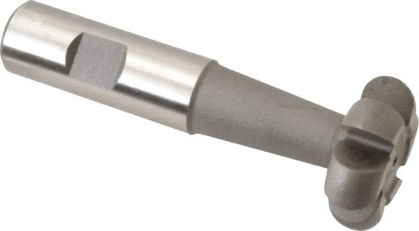 Value Collection - 1/4" Radius, 1/2" Circle Diam, 1-1/2" Cutter Diam, Shank Connection, Convex Radius Cutter - 3/4" Shank Diam, 4" OAL, High Speed Steel, Uncoated, 6 Teeth, Weldon Flat - Exact Tooling