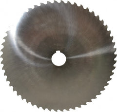 Value Collection - 10" Diam x 3/16" Blade Thickness x 1-1/4" Arbor Hole Diam, 56 Tooth Slitting and Slotting Saw - Arbor Connection, Right Hand, Uncoated, High Speed Steel, Concave Ground, Contains Keyway - Exact Tooling