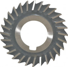 Value Collection - 2-1/2" Blade Diam x 1/16" Blade Thickness, 1" Hole, 28 Teeth, High Speed Steel Side Chip Saw - Straight Tooth, Arbor Connection, Right Hand Cut, Uncoated, with Keyway - Exact Tooling