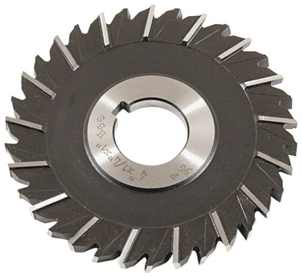 Keo - 5" Blade Diam x 5/32" Blade Thickness, 1" Hole, 36 Teeth, High Speed Steel Side Chip Saw - Staggered Tooth, Arbor Connection, Right Hand Cut, Uncoated - Exact Tooling
