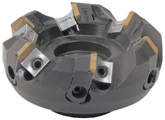 Tungaloy - 3.15" Cut Diam, 1" Arbor Hole, 0.236" Max Depth of Cut, 45° Indexable Chamfer & Angle Face Mill - 4 Inserts, SE.. Insert, Right Hand Cut, Series TGE - Exact Tooling