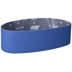 4″ × 36″ NorZon Plus R821 Narrow Belt 80 Grit Zirconia Alumina - Exact Tooling
