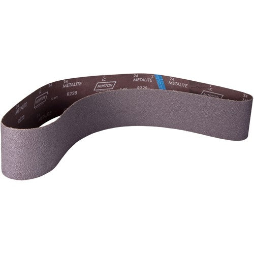 4″ × 60″ Metalite R228 Narrow Belt 100 Grit Aluminum Oxide - Exact Tooling